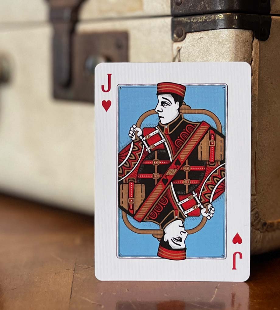 image of custom Palliser Hotel playing card, Jack of Hearts