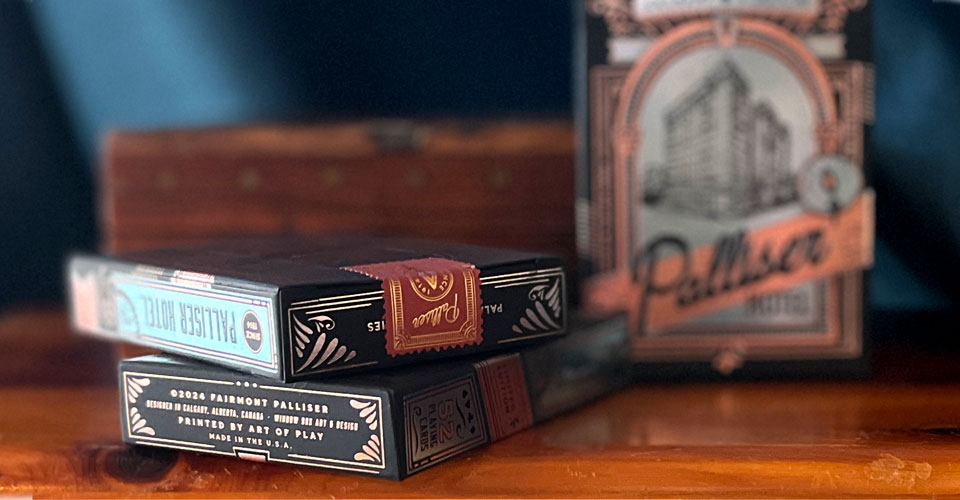 image of custom Palliser Hotel playing cards