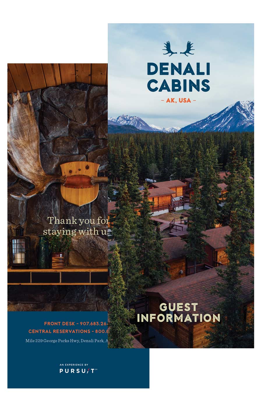 image of Denali Cabins Brochure Covers